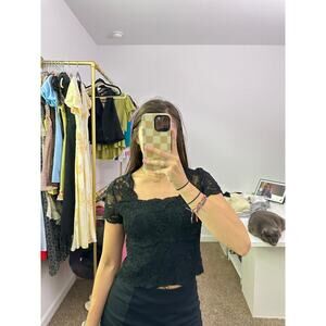 kay celine lace short sleeve